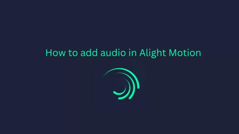 How to Add Audio In Alight Motion | Tutorial