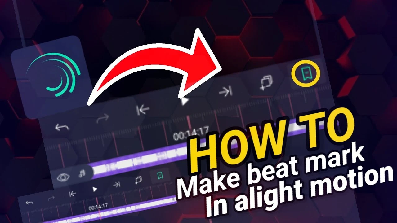 How to add a beat mark in alight motion