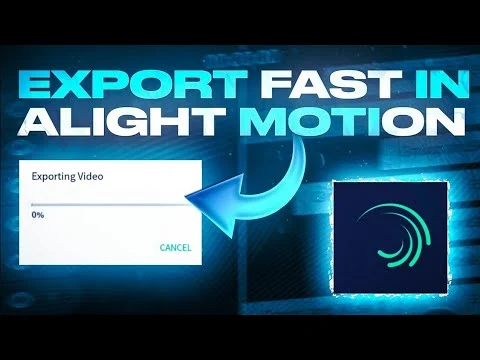 how to export videos in alight motion